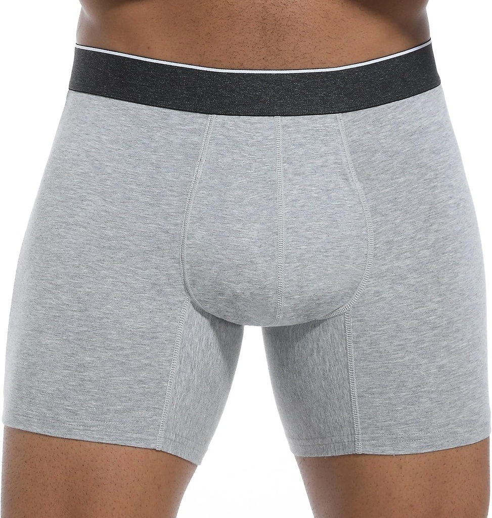 Afvaskelige Herre Bladfast Inkontinens Undertøj Bstige Læbe Beskyttelse Instant Absorbence 60 ML Boxer Briefs (Gray L)