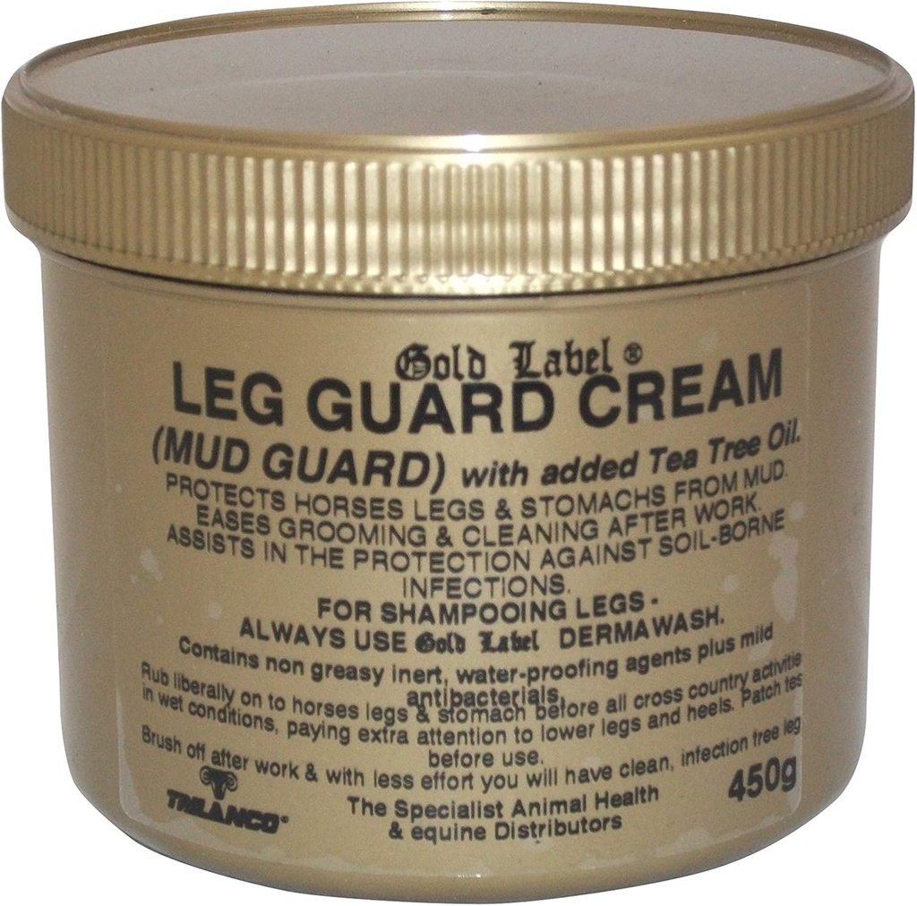 Leg Guard Cream, Gold Label, Mud Protection for Heste, 450 Gm