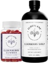 Elderlane Elderberry Syrup og Elderberry Gummies - Tidligere RD Naturals - immunsupport for voksne og børn - 16.9 Oz Syrup og 60ct Gummies
