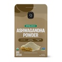 FGO Organic Ashwagandha Root Powder, 16oz Resealable Bulk Bag, Non- GMO, Indisk Ginseng, Withania Somnifera, Sourced from India (Pack of 1)