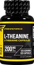 Primaforce L- Theanin- kapsler (120 kapsler, 200mg L- Theanin Per Serving) - Theanin Aminosyretilskud