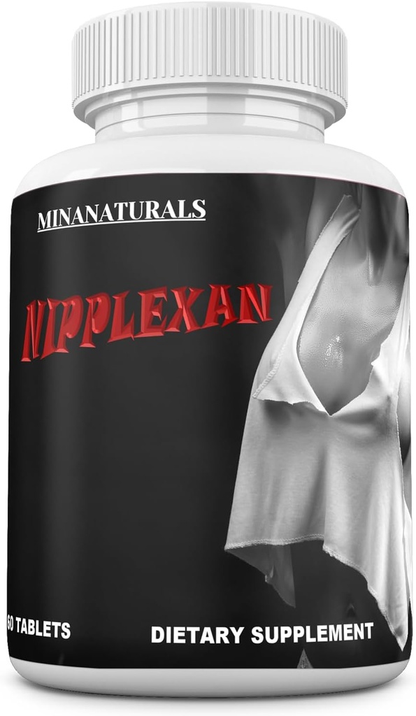 NIPPLEXAN Natural Nipple Udvidelsen. Få større Nipples og Fuller Bryster - Grow Round, Full og Følsomme Nipples. 60 tabletter