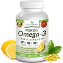 Bedste Triple Strength Omega 3 Fish Oil Pills 2400mg