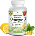 Bedste Triple Strength Omega 3 Fish Oil Pills 2400mg