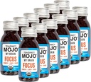 TEAONIC Min hjerne Mojo: Fokus Wellness Shots - USDA- Certified Vegan Formel med Ginkgo Biloba, Ginger, Gurkemeje - 12 flasker x 2 Fl Oz Hver - Glutenfri, Non- GMO