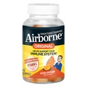 Airborne C-vitamin 750mg (per servering) Zesess Orange Flavored Gummies (42 Tæl i en flaske), Gluten- fri immunforsvar supplement med vitaminer A C E, Selenium, Echinacea, Ingefær, Antioxidant