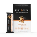 Brændstof 4 Nogensinde Collagen Protein Bars 124; 14G Protein, Gluten Free, Dairy Free, Ingen Stevia eller Kunstige Ingredienser Tilføjet, sødet med honning Budd124; Peanut Butter Oat Flavor (Box af 12)