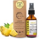 Organic Raw Bromelain Mist- Liquid Pineapple Extract - Forbedret potens 500mg, for børn og voksne - for fordøjelsessygdomme, Inflammatorisk respons, og heling - Non-GMO - 60ml 120 dages forsyning