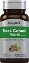 Piping Rock Black Cohosh Root Extract 12, 700 mg 12, 100 Kapsler 124, Koncentreret 1, 125; Non- GMO, Gluten Free Supplement