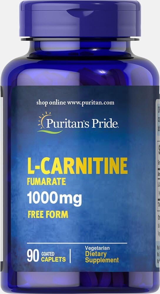 Puritans Pride L- Carnitin Fumarate 1000 mg- 90 kapsler