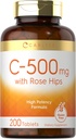 Carlyle C-vitamin med Rose HIPS 500mg