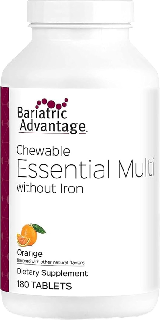 Bariatric Advantage Complete Chewable Multivitamin - 180 Greve, Orange