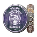Viking Revolution Clary Sage Beard Balm - Beard Butter with Argan Oil, Beard Softener for Men with Jojoba Oil - Beard Moisturizer for Men with Beeswax - Beard Wax for Men (2oz, 1 Pack)