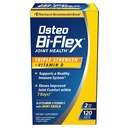 Osteo Bi- Flex Triple Styrke med D-vitamin Glucosamin Chondroitin Fælles sundhedstillæg, overtrukne tabletter, rød, 120 Greve