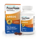 PreserVision AREDS Eye Vitaminer, # 1 Eye Doctor Anbefalet Mærke, Multivitamin med Lutein, Vitaminer C & E, Zink, og Kobber Kosttilskud, 120 Softgel