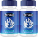 (2 Pack) Metilean vægttab supplement, Metilean Diteary piller til smelte Stubborn Belly Fat, Metilean Advanced Formel til tabe punds, Metilean Pastillas anmeldelser (120 kapsler)