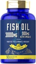 Carlyle Fish Oil 300 mg • 124; 900mg • Omega 3 • 124; 90 • Softgels • 124; Lemon Flavor • 124; Non- GMO og Gluten Free Supplement