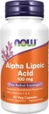 Now Foods Supplements, Alpha Lipoic Acid 100 mg med Vitaminer C & E, Free Radical Scavenger *, 60 Veg kapsler