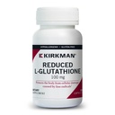 Kirkman Reduced L-Glutathione 100 mg - Hypoallergenic | 100 Vegetarian Capsules | Antioxidant