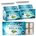 AshwaGum RELAX Gum af BetterGum, High Potency Supplement med KSM 66 Ashwagandha og Gaba, Understøtter stress og spænding Relief, Alternativ til Gummies, Sugar- Free, Pack af 2