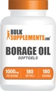 Bulkadditions.com Borage Oil Softels - Gamma Linolensyre tillæg, Borage Oil Supplements, Borage Oil 1000mg - Gluten Free, 1 Softgel per Serving, 180 Greve (Pack of 1)