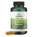 Swanson Premium- gurkemeje '&' Black Pepper - Antioxidant, fordøjelse '&' Fælles støtte - 90 Veg Caps