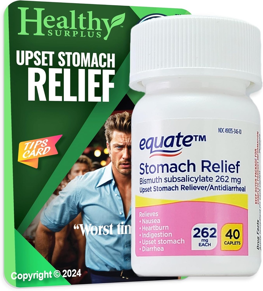 Sund Surplus Stomach Relief - Bismuth Subsalicylat 262 mg 40 kapsler