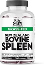 Græs Fed Bovine milt Supplement Note 124; Frysetørret, tørret milt Glandulær - Understøtter immunfunktion & blodsundhed - Ancestrale orgel kapsler - 180ct