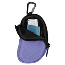 Neopren Astma Inhaler Holder, Beskyttende Portable Travel Handy Holster, Letvægts bæretaske med Carabiner Clip og Mesh Pocket Inside, Inhaler Ikke inkluderet (kun sagen) (Violet)