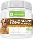 Pill Masking Paste til hunde, Peanut Butter Flavor - Perfekt Pet Medicine Treats til at skjule piller, Medicin & kapsler, med naturlige ingredienser & pakket med Flavor Hunde kærlighed