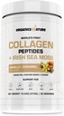 ORGANICS NATUR Collagen Peptider pulver med Irish Sea Moss Vanilla Caramel Flavored Budd124; naturligt souced hydrolyseret Collagen w / Biotin til hår, hud, negle og fælles støtte 30 Servering 380 gr