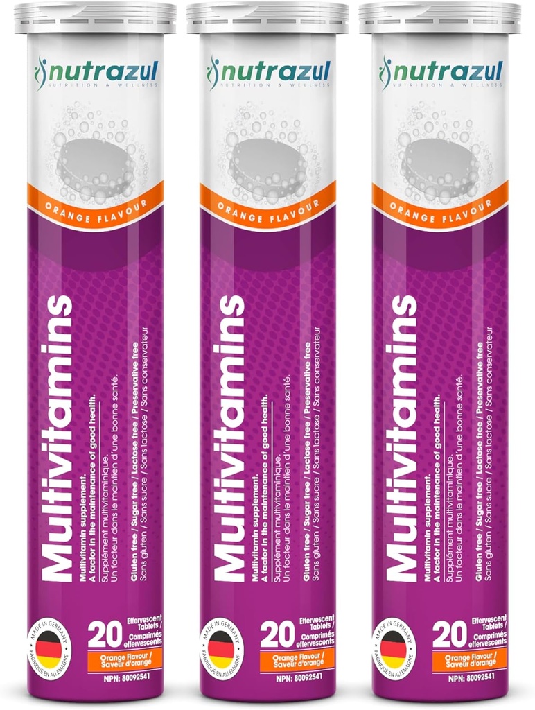 Nutrazul Multivitamin Effervescent Tablets against 124; 60 tabletter