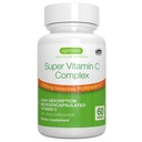 Igennus High Absorption Super Vitamin C, Clean Label Pureway- C 1000mg, Vegan Vitamin C med Bioflavonoider, 60 Servere, 24- timers handling, immunforsvar, energi, hjerte & hjerne