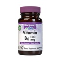 BlueBonnet Nutrition Vitamin B 6 100 mg Energy Vitaminer for kvinder & mænd - Nervesystemet Immun & Heart Health Support Supplement - Non- GMO, Vegan, Gluten- Free - 60 Vegetabilske kapsler