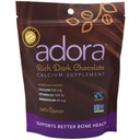 Adora Calcium supplement, Fairtrade mørk chokolade, enkeltpakning - 30 ct