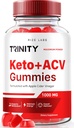 rize labs - Trinity Keto + ACV Gummies for Advanced Weight Loss, All Natural Apple Cider Vincipes Supplement, 500 mg (60 Gummies)