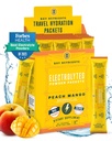 KEY NETRIENSER Electrolytes Powder Packets - Tropical Peach Mango 20 Pack Hydration Pacets - Travel Hydration Powder - Ingen sukker, Ingen kalorier, Gluten Free - Made in USA