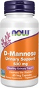 Now Foods Supplements, D- Mannose 500 mg, Non- GMO Project Verified, Sund urinveje *, 60 Veg kapsler