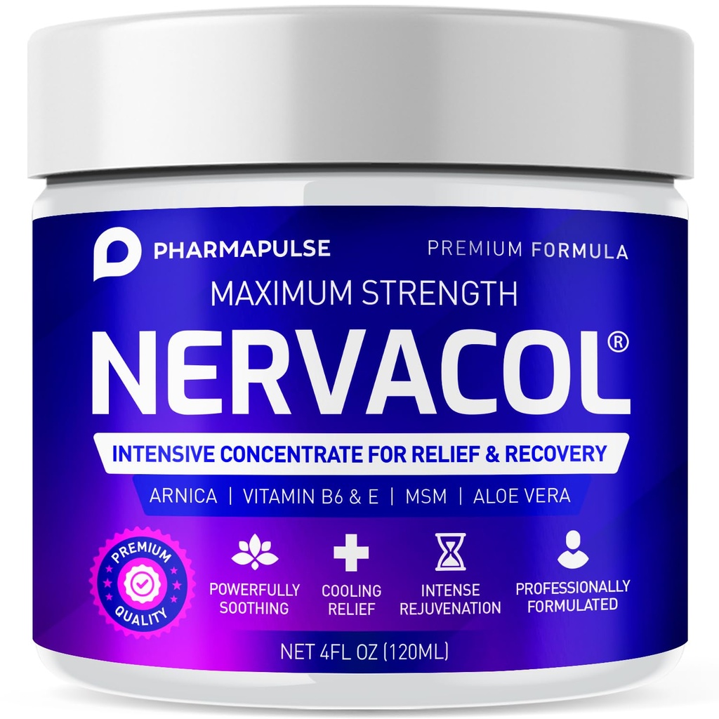 Pharmapulse neuropati nerve terapi & Relief Cream - maksimal styrke Relief Cream til fod, hænder, ben, tæer omfatter Alpha Lipoic Acid, Arnica, vitamin B6, Aloe Vera, MSM - Effektiv lindring 4oz