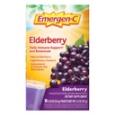 Emergen- C Elderberry Fizzy Drink Mix, Elderberry immunforsvar, naturlige smagsstoffer, med høj potens C-vitamin, 18 Greve