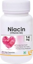 Niacin 14mg vitamin B3 med Inositol 50mg tillæg - 60 Veg kapsler