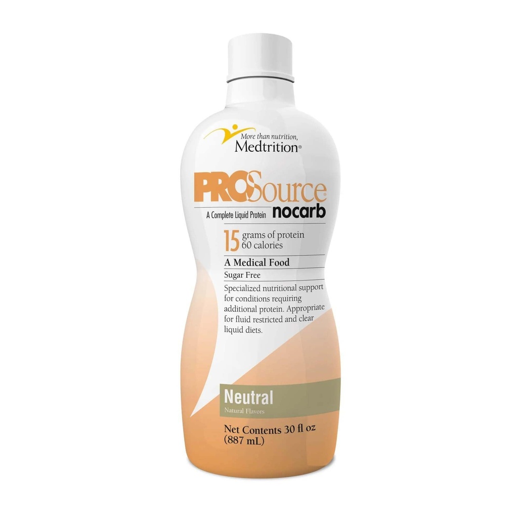 ProSource NoCarb Flydende protein, Neutral Flavor, 30 Ounce flaske - 1 / hver