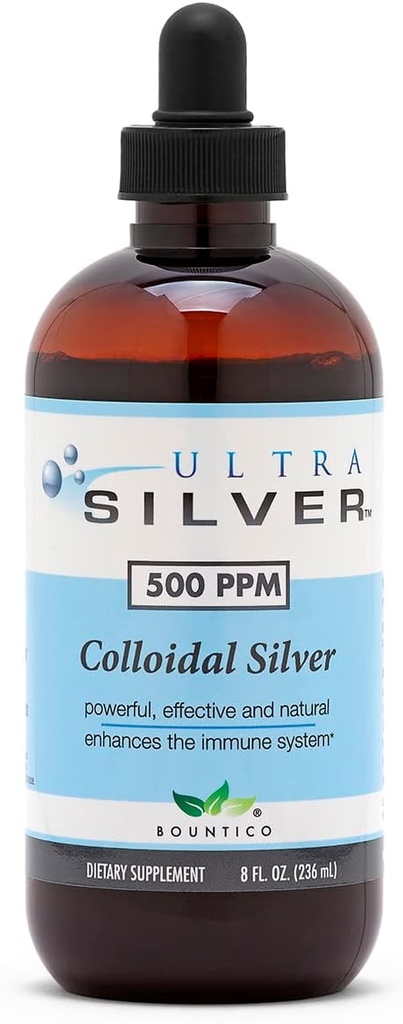 Ultra Sølv ® Kolloid Sølv - 124; 500 PPM, 8 Oz (236ml)