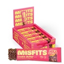 Misfits Vegan Protein Bars, Cookie Butter - Opdateret Opskrift Note 124; Plant baseret, Lavsukker & Carb, High Fiber Snacks
