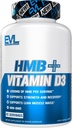 Evolution Nutrition HMB + vitamin D3 - Understøtter muskelstyrke & Lean Muscle Mass - Workout Inddrivelse - 1000 mg HMB Per Servering - Non- GMO - Kosttilskud - 45 Servering - 90 Veggie kapsler