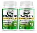 (2 Pack) Saw Palmetto Prostata Supplement for mænd, 3- in-1 Fordele, DHT Blocker Hårvækst og Beta Blocker, Urinary Health, Prostate Function Support, 2 Måned Supply