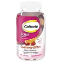 Caltrate Gummy Bites 500 mg Calcium og D-vitamin supplement, sort kirsebær, jordbær, Orange - 100 Greve