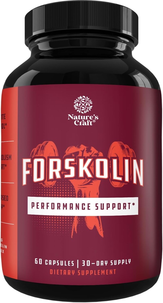Pure Forskolin Extract - Fat Burning & Metabolisme øge vægttab supplement - naturlige piller til kvinder & mænd 30 Servering pr Container