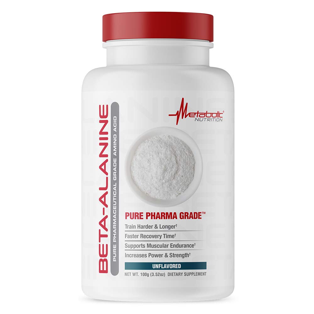 Metabolisk ernæring Beta Alanine, 100 bedstemor, pulver