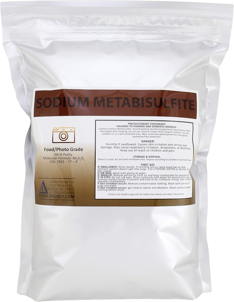 Duda Energy meta05 Natriummetabisulfit Food Grade / Photo Grade 98, 5 LB.